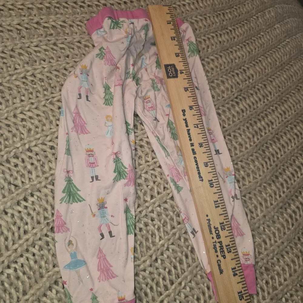 Mud Pie Kids Christmas Pajamas Pink Nutcracker Print Viscose Bamboo Set 12-18M